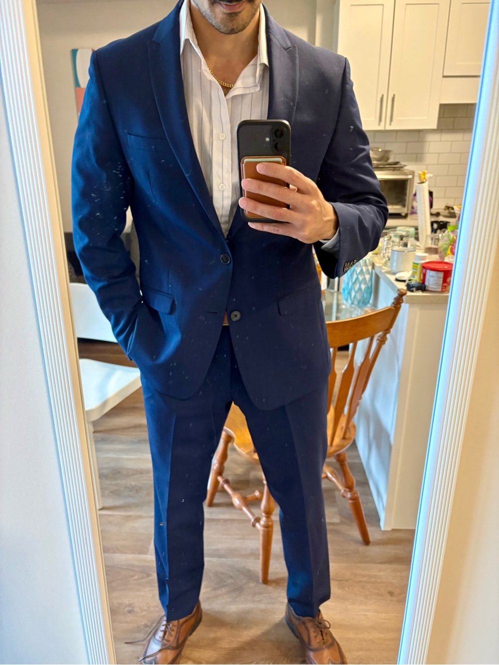 Men's Calvin Klein Navy Two-Piece Suit - Tailored Blazer & Trousers